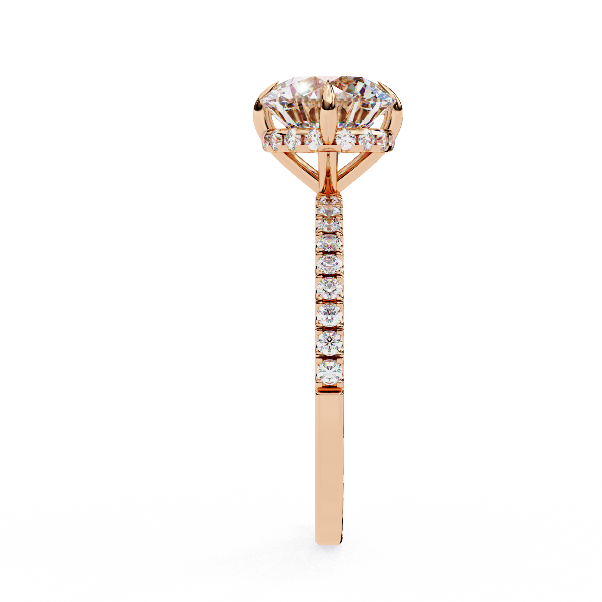 Solitairekart 2.67ct Round Cut Natural Diamond Ring - H Color, VS1 Clarity